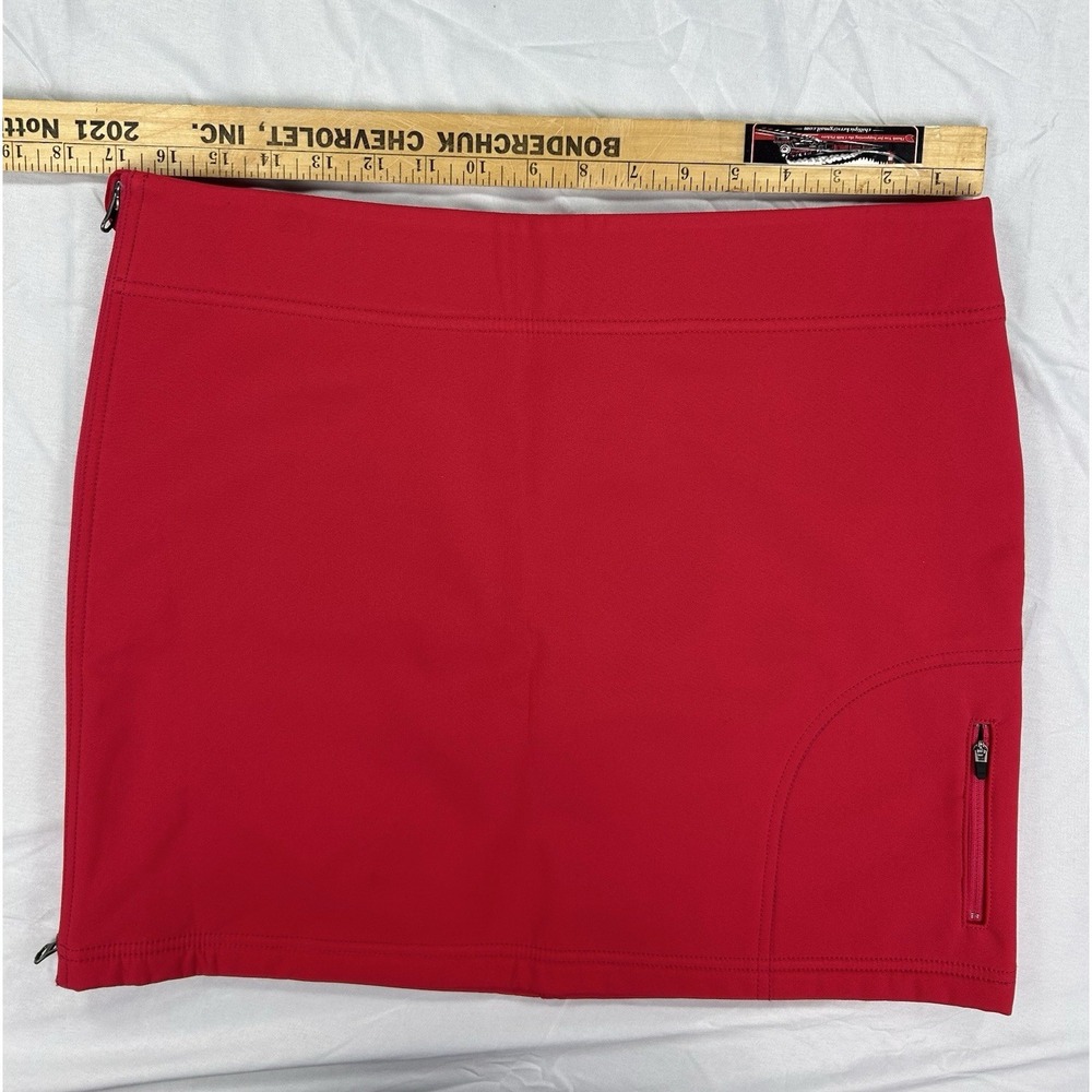 Title Nine Skirt,‎ Cold Killer Fleece Lined Mini Red Pink Size 8 - Picture 6 of 8